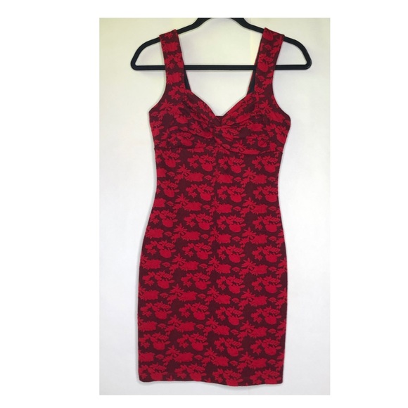 Candie's Dresses & Skirts - Vintage Candies Red & Black Y2k Bodycon dress Sz Sm